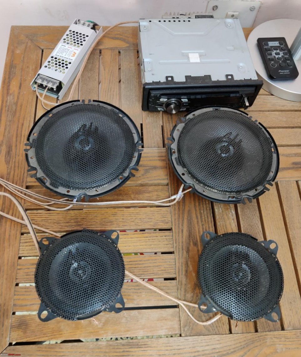 DIY: Convert car audio system into wooden home audio system Team-BHP