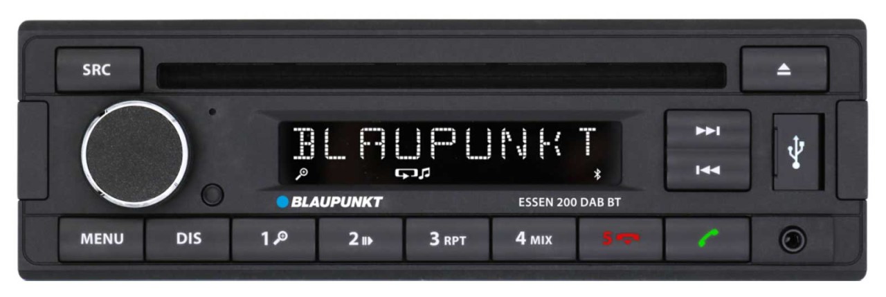 Blaupunkt Essen DAB BT - CD/MP-Autoradio mit DAB / Bluetooth / USB / AUX-IN